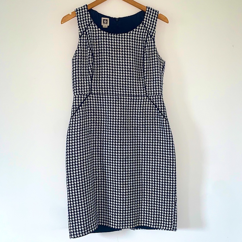 Blue and white Anne Klein dress